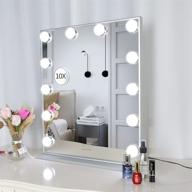 💄 wonstart vanity mirror: hollywood lighted makeup mirror with 10x magnification and led lights – tabletop or wall mounted logo