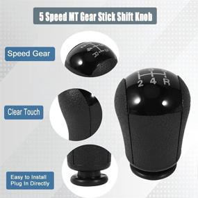 img 2 attached to Upgraded 5-Speed MT Gear Stick Shift Knob for Ford Mustang, Focus, Mondeo 🚘 MK3, S-MAX, C-MAX, Galaxy, Fiesta MK6, Transit: Enhanced Car Shift Knob Head Lever Shifter