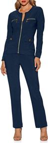 img 4 attached to Boston Proper - Beyond Travel - Chic Women’s Knit Set: Coordinated Elegance