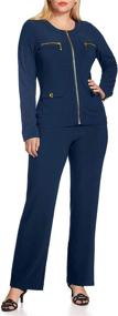 img 2 attached to Boston Proper - Beyond Travel - Chic Women’s Knit Set: Coordinated Elegance