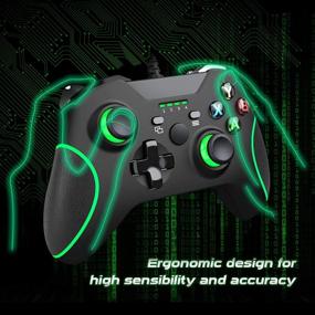 img 3 attached to 🎮 Усовершенствованный игровой опыт: Проводной контроллер YCZHDV для Xbox One с аудиоразъемом и функцией двойной вибрации
