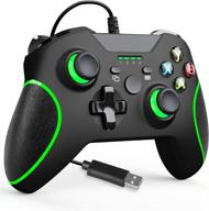 🎮 enhanced gaming experience: yczhdv wired controller for xbox one with audio jack and dual-vibration function logo