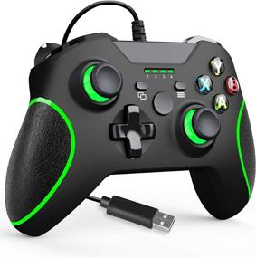 img 4 attached to 🎮 Enhanced Gaming Experience: YCZHDV Wired Controller for Xbox One with Audio Jack and Dual-Vibration Function