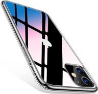 📱 чехол torras diamond clear для iphone 11: не желтеющий, военного класса защита от падений, амортизирующий, ультратонкий дизайн с твердым pc задней частью и мягким силиконовым бампером, прозрачный ударопрочный чехол для iphone 11 логотип