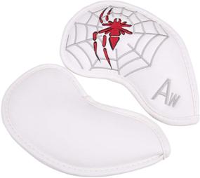 img 2 attached to 🏌️ Protect Your Golf Clubs in Style with Spider Embroidery White Head Covers