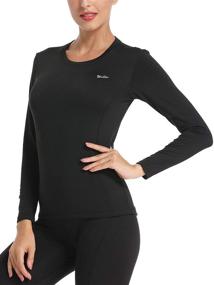 img 2 attached to Stay Warm and Cozy with Willit Women's Midweight Fleece Lined Thermal Underwear Bottoms