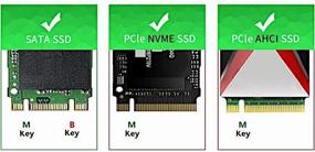 img 3 attached to 💾 Карта адаптера JacobsParts M.2 к PCIe NVMe и SATA SSD с поддержкой двух накопителей | Приводы M2 2242 2260 2280 | Слот для настольного ПК PCI Express x4 x8 x16 | В комплекте крепления