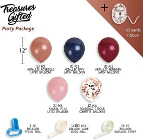 img 3 attached to 🎉 2021 New Year's Eve Decorations: Rose Gold Navy Balloon Garland Kit with Pink and Burgundy Balloons Arch for Wedding, Bachelorette, Bridal Shower, Party, Birthday, and Graduation Decorations