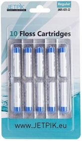 img 1 attached to Jetpik PowerFloss Cartridge, (10) Pack: Efficient Dental Pulsating Floss Refills