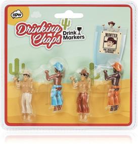 img 4 attached to 🥂 Reusable Glass Drink Markers - Drinking Buddies with a Classic Theme