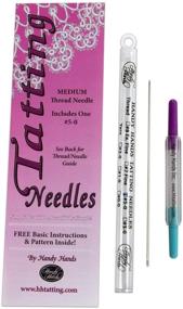 img 2 attached to 🧵 Handy Hands Tatting Needle, Size 5, Gray - Versatile and Efficient Crafting Tool