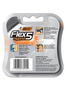 img 1 attached to 🪒 BIC Flex5 Hybrid 5 Blade Razor Refills: Pack of 4 for Smooth Shaves