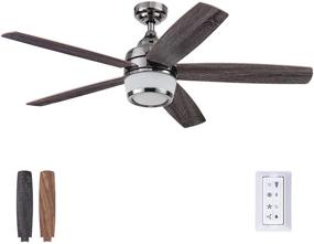 img 4 attached to 🔌 Prominence Home 48-inch Gun Metal Tennyson Ceiling Fan - Model 51472-01