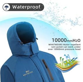 img 1 attached to 🧥 Waterproof Men's Ski Jacket Snow Coat | Windproof Mountain Jackets with Hood