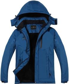 img 4 attached to 🧥 Waterproof Men's Ski Jacket Snow Coat | Windproof Mountain Jackets with Hood