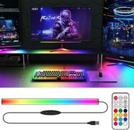 🎮 enhance your gaming setup with willed under monitor light bar: rgbic dreamcolor ambient gaming lights, remote controlled, usb powered - perfect for gaming, pc setup, desk stand, room decoration логотип