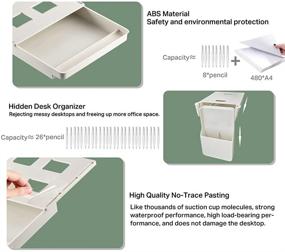 img 3 attached to Under Drawer Storage Organizer 2 Large