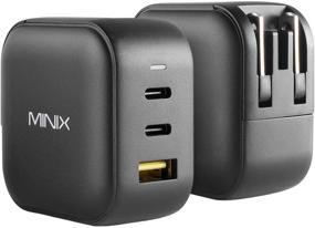 img 3 attached to 💨 MINIX Turbo 66W 3-Port GaN Wall Charger - Dual USB-C Fast Charging Adapter, Single USB-A Quick Charge 3.0 - Compatible with MacBook Pro Air, iPad Pro, iPhone 12/12 mini/11, Galaxy S9 S8 & More (NEO P1)