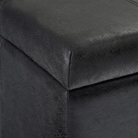 img 1 attached to Simpli Home Rectangular Storage Ottoman Furniture