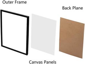 img 1 attached to 🖼️ CABAX Diamond Painting Picture Frames - 12x16 Inch, Set of 2 - Ideal for 30x40 Diamond Painting Arts, Photos, and Posters - Black Frame with Acrylic Protection and Hanging Kit