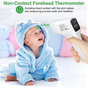 img 3 attached to 🌡️ Instant Accurate Non-Contact Infrared Forehead Thermometer with Fever Alarm - Ideal for Adults, Kids, and Babies