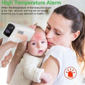 img 2 attached to 🌡️ Instant Accurate Non-Contact Infrared Forehead Thermometer with Fever Alarm - Ideal for Adults, Kids, and Babies