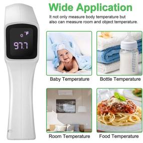 img 1 attached to 🌡️ Instant Accurate Non-Contact Infrared Forehead Thermometer with Fever Alarm - Ideal for Adults, Kids, and Babies