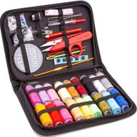 🧵 myfoxi sewing kit - 140pc accessories mini set for adults, kids, travel, home, sew repair - zippered soft-cloth pouch with thread & needle, stitch ripper, buttons, safety pins, zippered organizer logo