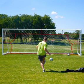 img 3 attached to ⚽️ Soccer Innovations PK Pro Snipers Net: Enhance Visual Training, Scoring, and Finishing with this 24x8 Regulation Goal Fit