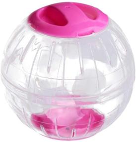 img 3 attached to 🐹 2PCS Balacoo Pink Hamster Running Ball - Plastic Exercise Ball for Small Animals, Run-About Ball Accessory