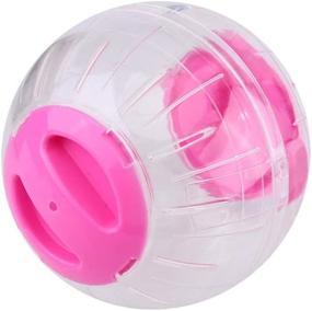 img 2 attached to 🐹 2PCS Balacoo Pink Hamster Running Ball - Plastic Exercise Ball for Small Animals, Run-About Ball Accessory