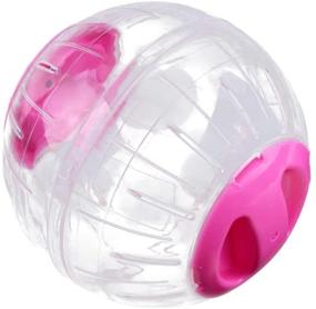 img 1 attached to 🐹 2PCS Balacoo Pink Hamster Running Ball - Plastic Exercise Ball for Small Animals, Run-About Ball Accessory