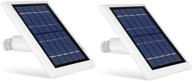 🌞 wasserstein 2w 6v solar panel with 13.1ft/4m cable for arlo ultra/ultra 2, pro 3/pro 4 & floodlight (2-pack, white) - not for arlo essential spotlight logo