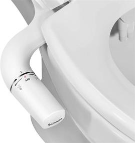 img 4 attached to 🚽 SAMODRA Ultra-thin Bidet Attachment for Toilet - Non-Electric, Dual Nozzle (Frontal & Rear Wash), Adjustable Water Pressure, Fresh Water Bidet Seat Attachment, Easy Installation