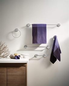 img 1 attached to Moen DN0724CH Chrome 24-Inch Single Towel Bar, Iso Collection