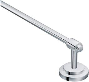 img 4 attached to Moen DN0724CH Chrome 24-Inch Single Towel Bar, Iso Collection