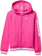 👕 reebok girls hoodie heather grey - girls' clothing and active wear logo