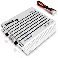 🔊 pyle hydra marine amplifier plmra400: elite series 400 watt 4 channel audio amplifier with dual mosfet power supply, waterproof design, gain level controls, rca input & led indicator - black logo