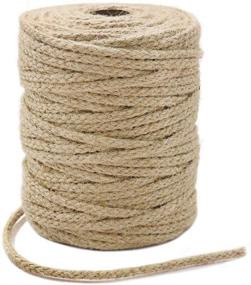 img 4 attached to 🧶 Tenn Well Braided Jute Twine: 200 Feet, 3.5mm Wide Natural Jute Rope for Artworks, Crafts, Macrame & Gardening (8 Strands)