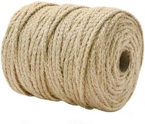 img 3 attached to 🧶 Tenn Well Braided Jute Twine: 200 Feet, 3.5mm Wide Natural Jute Rope for Artworks, Crafts, Macrame & Gardening (8 Strands)