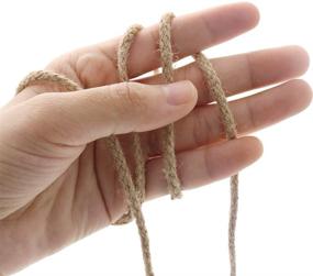 img 1 attached to 🧶 Tenn Well Braided Jute Twine: 200 Feet, 3.5mm Wide Natural Jute Rope for Artworks, Crafts, Macrame & Gardening (8 Strands)