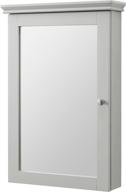 🚽 enhance your bathroom storage with the crosley furniture tara cf7005-gy lydia mirrored wall cabinet in gray logo