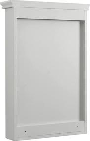 img 1 attached to 🚽 Enhance Your Bathroom Storage with the Crosley Furniture Tara CF7005-GY Lydia Mirrored Wall Cabinet in Gray