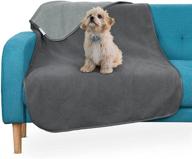 🐾 water-resistant pet blanket: washable dog blanket for couch sofa, reversible couch cover protector for dogs, liquid-proof blanket for small medium large dogs logo