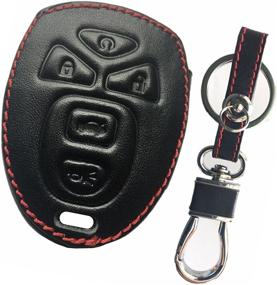 img 2 attached to 🔑 Элитный Кожаный Чехол для Брелока Buick Cadillac Chevrolet Chevy GMC Pontiac Saturn - Совместим с KOBGT04A, OUC60270, OUC60221, 22733524, 15913415