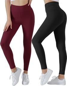 img 3 attached to VALANDY High Waisted Leggings for Women: Buttery Soft, Stretchy, and Tummy Control Workout Pants in One&amp;Plus Size