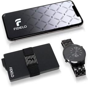 img 1 attached to 👛 FIDELO Aluminum Minimalist Wallet for Men