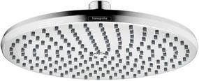 img 4 attached to 🚿 Hansgrohe Locarno 10-inch PowderRain Rainfall Showerhead in Chrome, 1-Spray Transitional PowderRain with QuickClean, 04823000