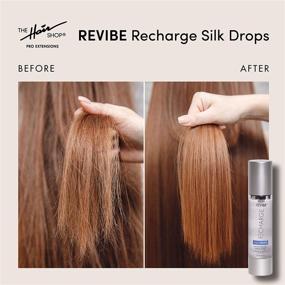 img 1 attached to 🌿 Сыворотка Revibe Silk Drops с аргановым маслом от магазина для волос: для превосходной защиты 100% натурального волоса Remy на тканевых и парикмахерских насадках (1,7 унции)