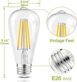 img 2 attached to 💡 SEO-optimized Dimmable Filament LED Bulb with Equivalent Brightness by Ledmundo